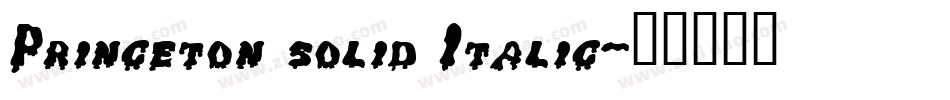 Princeton solid Italic字体转换
